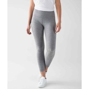 Heather Grey Lululemon Cropped Leggings